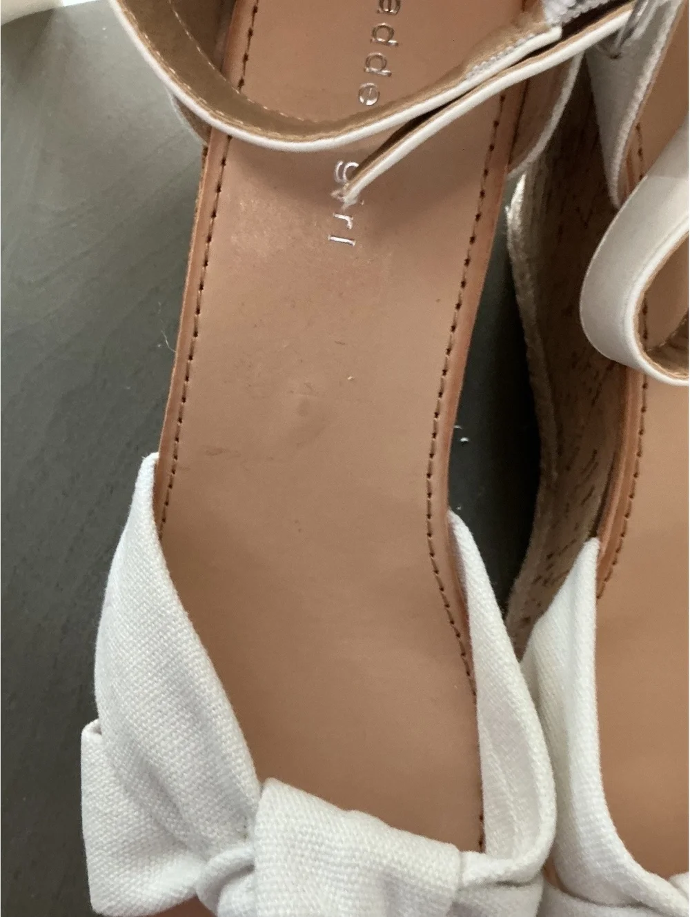 Womans Size 10 Madden Girl Colette White Platform Wedge Sandal
